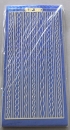 Stickerbogen 10 x 23 cm prismatic Bordüren und Wellen blau