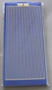 Stickerbogen 10 x 23 cm prismatic Wellenlinien blau