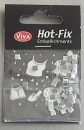 VIVA Decor Hot Fix Steine "Quadrat, weiss" 4 mm
