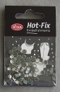 VIVA Decor Hot Fix Steine "transparent silber-eingefaßt" 6 mm