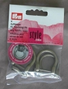 4 Prym Aufhänger altmessing