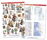 Reddy Cards Rubbel-Transfers und Hintergrundbogen M.I. Hummel Winter