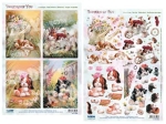 Reddy Cards 3D-Stanzbogenset Thinking of You, Hundemotive 1