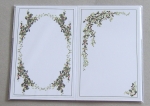 Kartenaufleger 11 x 7 cm, 2 x 5 Stück Florale Dekoration