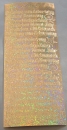 Stickerbogen 10 x 23 cm 5 verschiedene Schriften gold