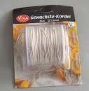 Gewachste Kordel Creme