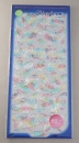 Stickerbogen 10 x 23 cm Marienkäfer und Schmetterlinge silber multicolor