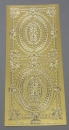 Stickerbogen 10 x 23 cm Rahmen oval und viereckig gold