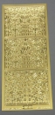 Stickerbogen 10 x 23 cm Indische Panele gold