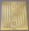 Stickerbogen Jumbo-Grösse Srapbooking gold
