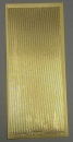 Stickerbogen 10 x 23 cm Schmale Streifen gold