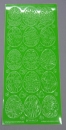 Stickerbogen 10 x 23 cm 15 Ostereier grün