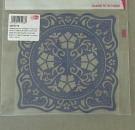 Metallschablone 12,5 cm x 12,5 cm Quadrat  / Ornamente
