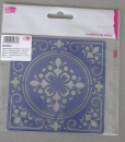 Metallschablone 12,5 cm x 12,5 cm Quadrat / Ornamente