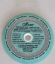 CLOVER Aufbügelbares / Schnelles Schrägband 4 mm silber