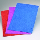 Moosgummiplatte Glitter 200 x 300 x 2 mm weiss