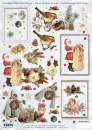 Reddy Cards 3D Stanzbogen Christmas Vintage 1