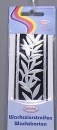 Verzier-Wachs-Folie Blätter 45 x 250 mm silber