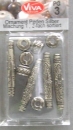 VIVA Decor Ornament Perlen Stäbchen und Rondell sillber