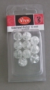 VIVA Decor Eiskristall Perlen Kristall 12 mm