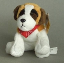 Althans Plüschtier Hund 13 cm mit Sound beige weiss braun