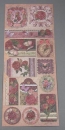 Reddy Geprägte Foliensticker Rosenmotive mit Glitter