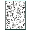 Prägeschablone Blumenranke 106 x 150 mm