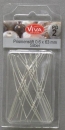 Prismenstifte 20 Stück 0,6 x 63 mm silber