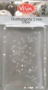 VIVA Quetschperlen silber 100 Stück 2 mm