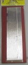 Wachs Borten 46 Stück 1 mm silber Flachstreifen 23 cm lang