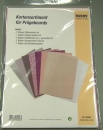 Kartonsortiment für Prägeboards flieder lila rosé