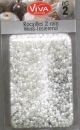 VIVA Rocailles Perlen 2 mm 17 Gr weiss