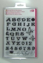 Stempel-Set mit Acrylblock 14 x 18 cm ABC
