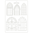 Stamperia Soft Mould A4 Sleeping Beauty Doors and Windows