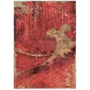 Stamperia A4 Rice Paper Reispapier Sir Vagabond in Japan red texture