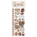 Stamperia Rub-on Coffee & Chocolate Sweety