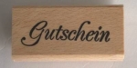 Stempel Motiv Gutschein je Stück 3 x 7 cm