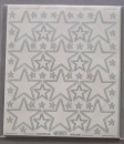 Stickerbogen Sterne Jumbo-Grösse silber