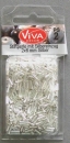 VIVA Stiftperlen 17 gr Silbereinzug  2 x 6 mm silber