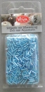 VIVA Stiftperlen 17 gr Silbereinzug  2 x 6 mm aquamarin