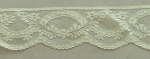 Raschelspitze 62 mm je Meter creme