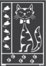 Home Design Window Style Schablone Katze